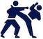 Olympics 2020 Karate Kumite logo