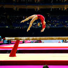 Artistic Gymnastics Beam Balance Demonstration